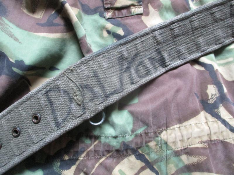 real BRITISH ARMY / PARACHUTE REGIMENT ISSUE 58 PATTERN WEBBING BELT falklands war era