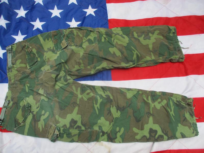 1969 US ARMY issue VIETNAM WAR erdl green slant pocket JUNGLE combat TROUSERS ms