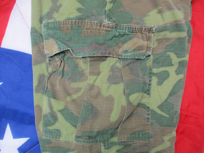 1969 US ARMY issue VIETNAM WAR erdl green slant pocket JUNGLE combat TROUSERS ms