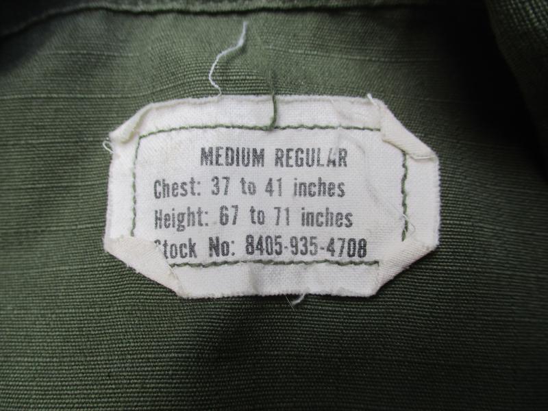 1969 VIETNAM WAR US ARMY SLANT POCKET combat JACKET OG107 GREEN 25TH INFANTRY airborne artillery OFFICER MR