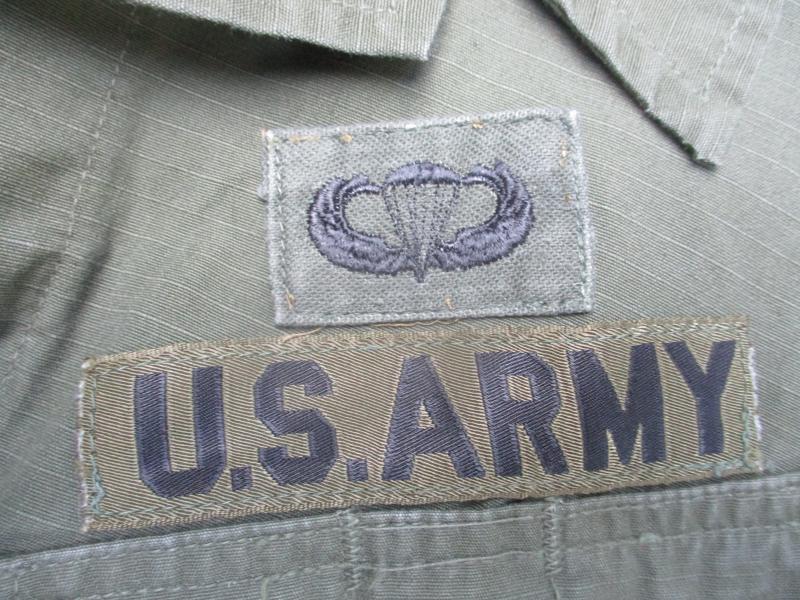 1969 VIETNAM WAR US ARMY SLANT POCKET combat JACKET OG107 GREEN 25TH INFANTRY airborne artillery OFFICER MR
