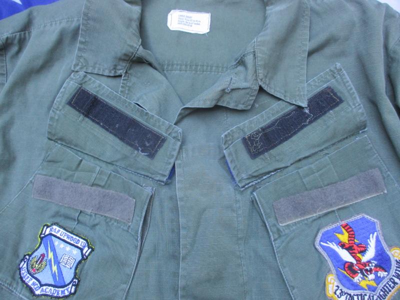 1970 VIETNAM WAR US AIR FORCE USAF SLANT POCKET combat JACKET OG107 GREEN LARGE SHORT