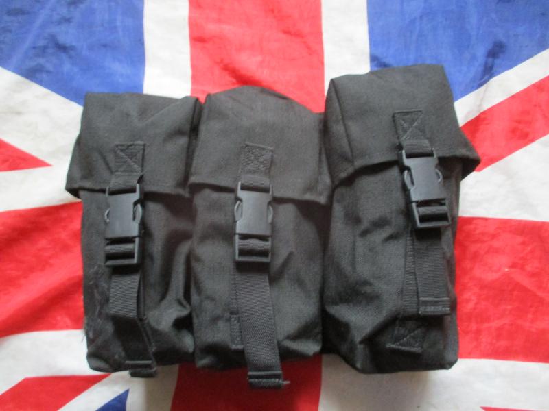 HM SUPPLIES WEBBING bergen day sack modified TRIPLE REAR POUCH SET black NEW
