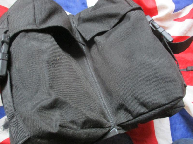 HM SUPPLIES WEBBING bergen day sack modified TRIPLE REAR POUCH SET black NEW