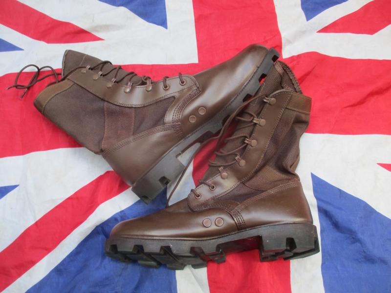 GENUINE wp BRITISH ARMY UKSF sas ISSUE JUNGLE COMBAT BOOTS mtp brown UK 9 L