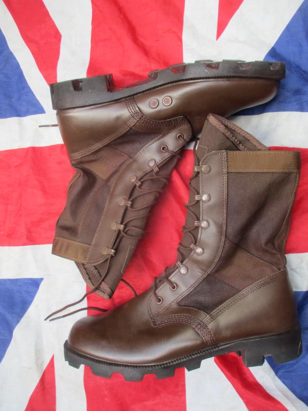 GENUINE wp BRITISH ARMY UKSF sas ISSUE JUNGLE COMBAT BOOTS mtp brown UK 9 L