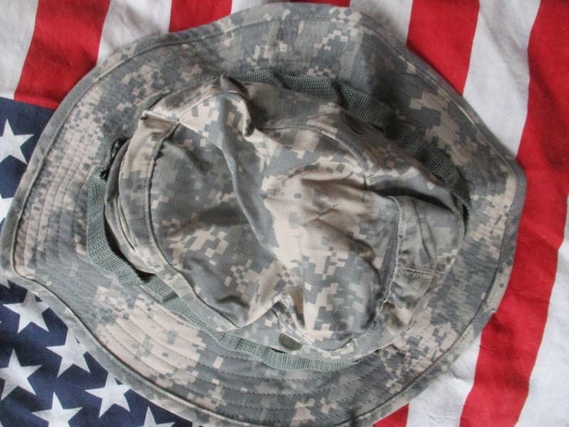 GENUINE US AARMY AMERICAN ISSUE sekri ACU UNIVERSAL camo BOONIE SUN HAT 7 1/4 Medium
