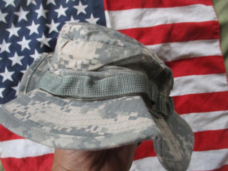 GENUINE US AARMY AMERICAN ISSUE sekri ACU UNIVERSAL camo BOONIE SUN HAT 7 1/4 Medium