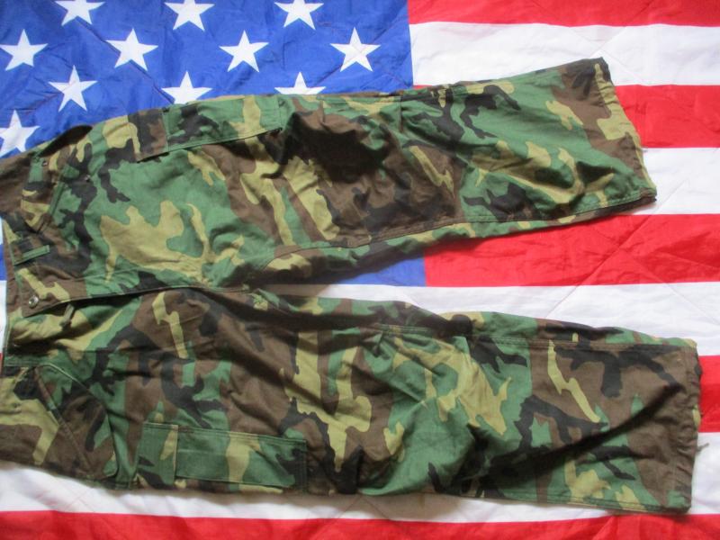1985 dated US ARMY issue USA AMERICAN M81 woodland CAMO M65 Combat PANTS TROUSERS bdu Large
