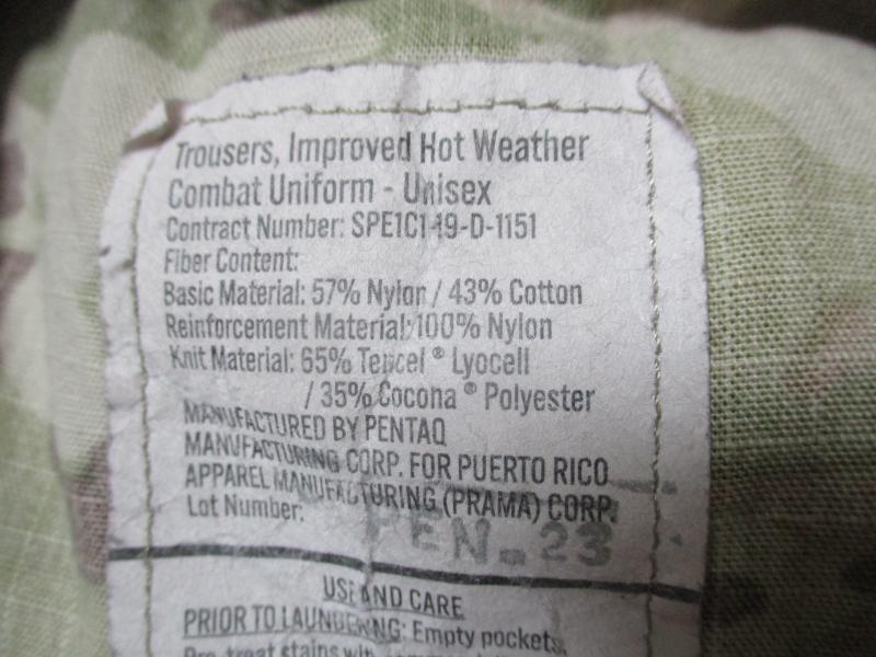 Latest us army issue JUNGLE HOT WEATHER combat TROUSERS PANTS scorpion camo Large Long