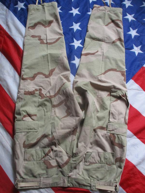 1997 USA us army usmc AMERICAN issue TRI desert CAMO BDU combat PANTS TROUSERS Large Long