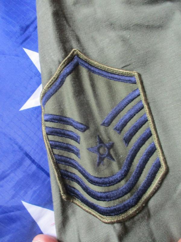 ORIGINAL 1976 US Air FORCE USAF ISSUE VIETNAM WAR OG 107 green UTILITY SHIRT