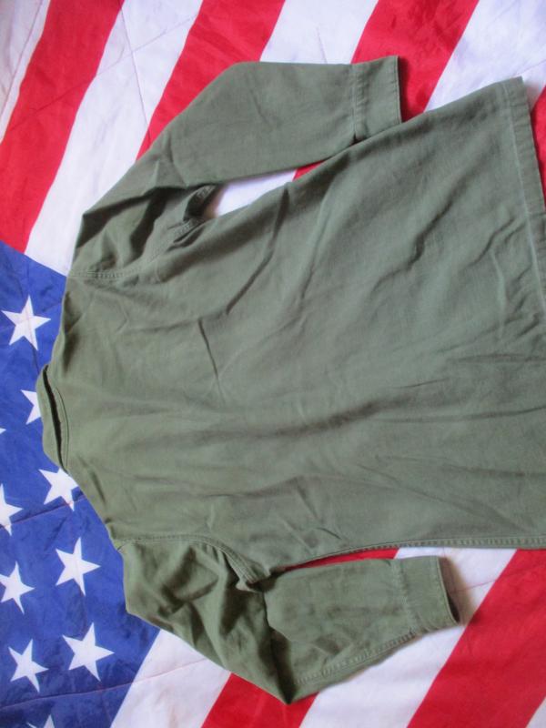 ORIGINAL 1969 US ARMY Vietnam War OG 107 UTILITY COTTON SATEEN SHIRT 15 1/2X31