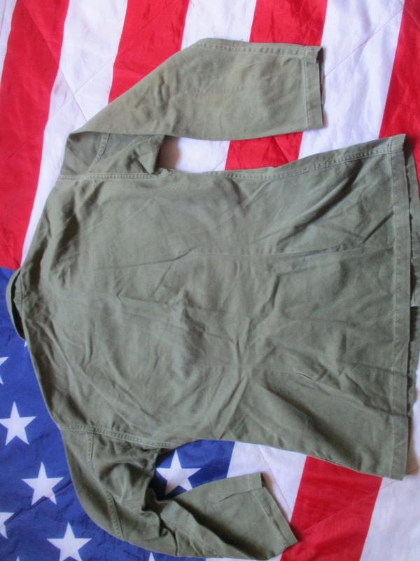 US ARMY M51 m 1951 OG 107 UTILITY / combat SHIRT early VIETNAM WAR era