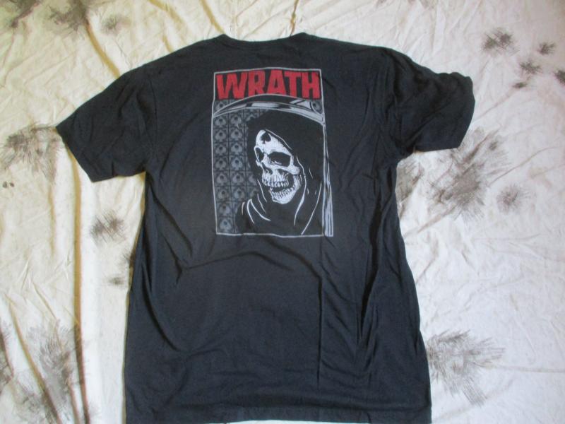 ZERO FOXTROT USA WRATH skull & grim reaper death T SHIRT black LARGE