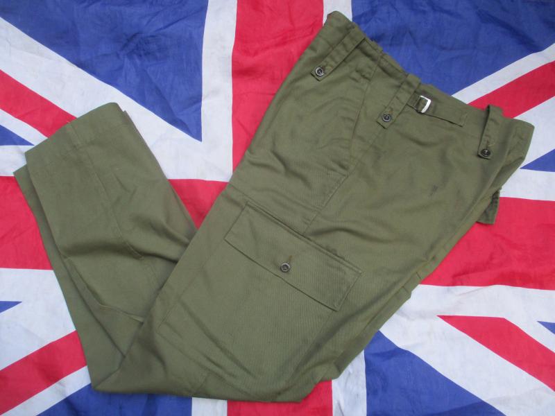 BRITISH ARMY lightweight trousers lightweights OG GREEN FALKLANDS WAR ERA M 32