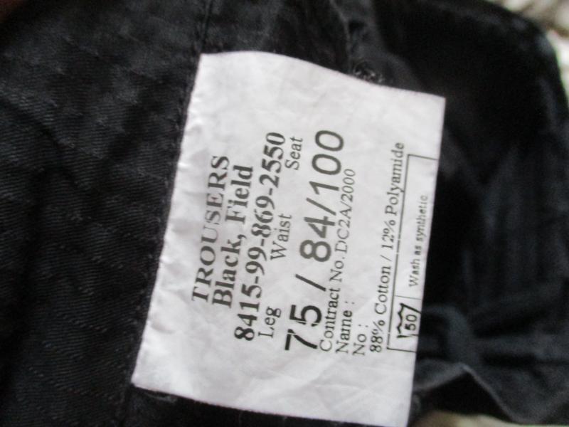 BRITISH ARMY SAS RIP STOP WINDPROOF combat 95 soldier 95 TROUSERS PANTS black M