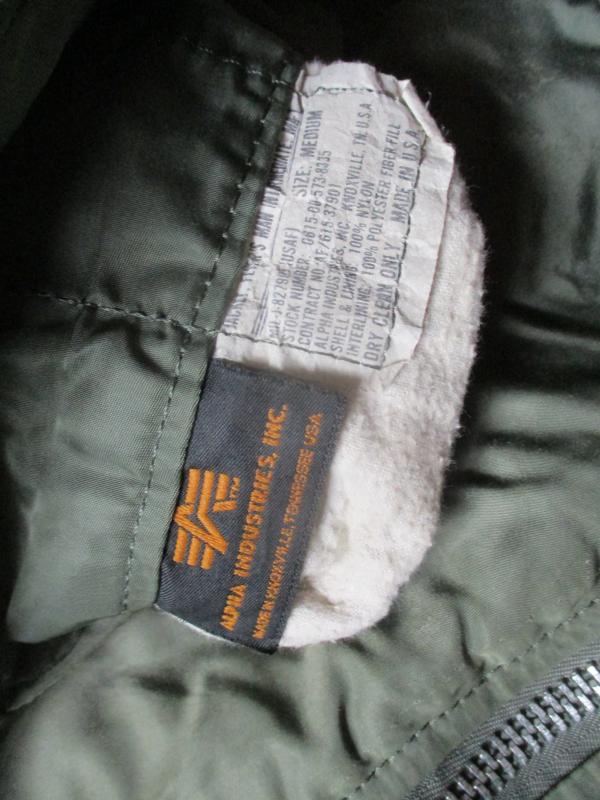 REAL vintage ORIGINAL ALPHA INDUSTRIES USA MA1 bomber pilot JACKET COAT green M