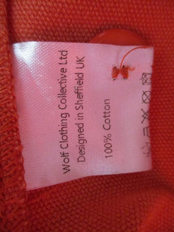 Wolf Clothing Cadet Smock 1960s Style Cotton Canvas Rescue Orange Size Large