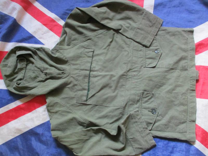 GENUINE BRITISH ARMY ISSUE Cadet Smock 1960s WINDPROOF Cotton OG GREEN SIZE 2