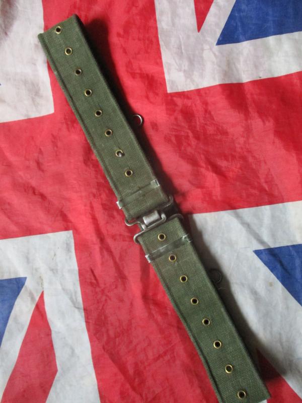 BRITISH ARMY PARACHUTE REGIMENT ISSUE 58 PATTERN WEBBING BELT rare size LARGE XL