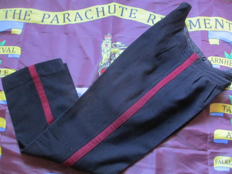 Parachute Regiment NCO / OFFICER MESS / NO 1 DRESS BLUE uniform TROUSERS L -XL