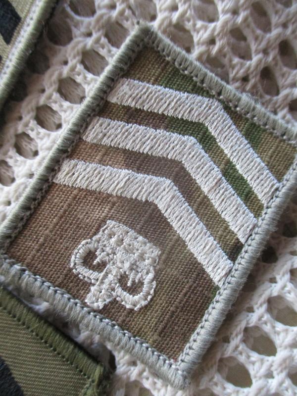 3 BRITISH ARMY velcro RANK patches badges 2 MTP MULTICAM 1 OG C/SGT S/SGT