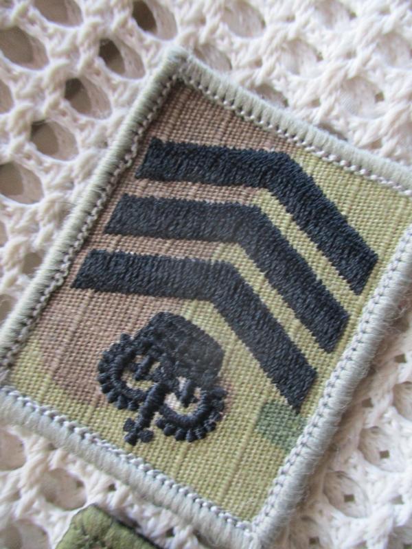 3 BRITISH ARMY velcro RANK patches badges 2 MTP MULTICAM 1 OG C/SGT S/SGT