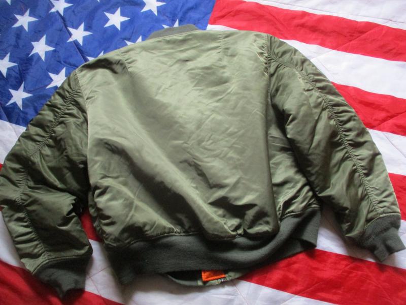 REAL ORIGINAL ALPHA INDUSTRIES USA MA1 bomber pilot JACKET COAT usaf green XXL