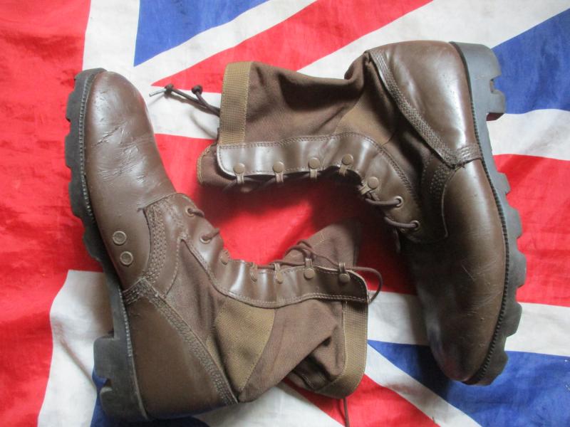 GENUINE wp BRITISH ARMY UKSF sas ISSUE JUNGLE COMBAT BOOTS mtp brown UK 11 m