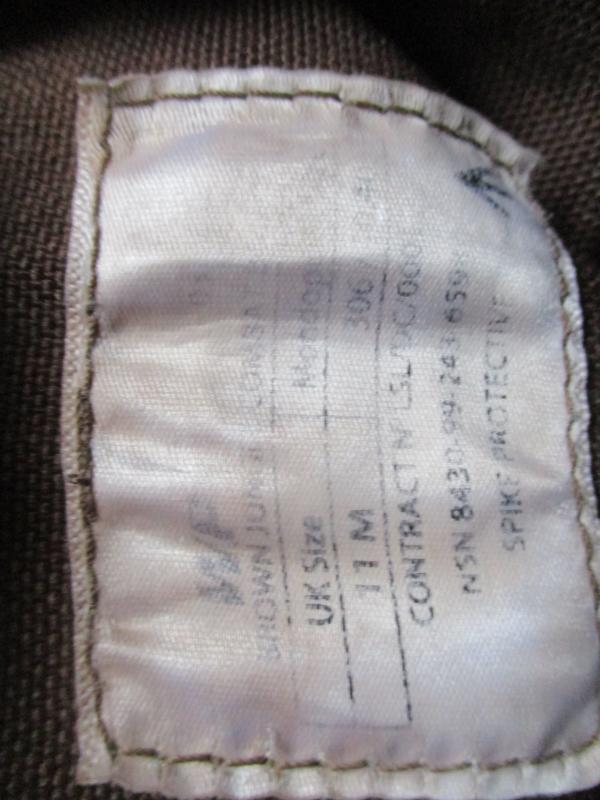 GENUINE wp BRITISH ARMY UKSF sas ISSUE JUNGLE COMBAT BOOTS mtp brown UK 11 m