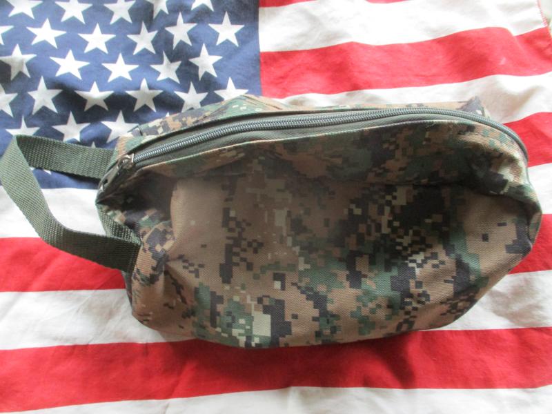 GENUINE USMC US MARINES MARINE marpat woodland ADMIN / WASH BAG