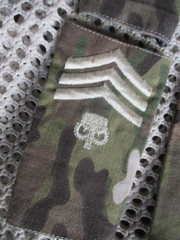 4 BRITISH ARMY slip on RANK slide slides badges MTP MULTICAM C/SGT S/SGT