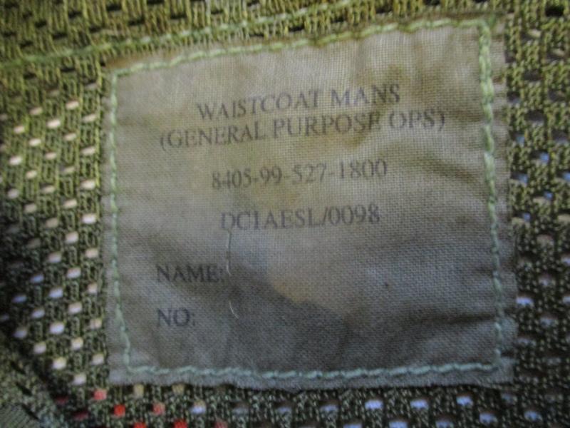 1990s era british army / sas issue UK DPM camo PLCE OPS CTR CHEST WEBBING GP WAISTCOAT LBV VEST LBE
