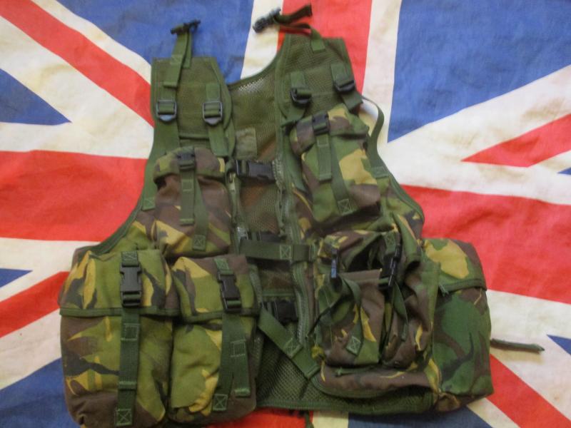 1990s era british army / sas issue UK DPM camo PLCE OPS CTR CHEST WEBBING GP WAISTCOAT LBV VEST LBE
