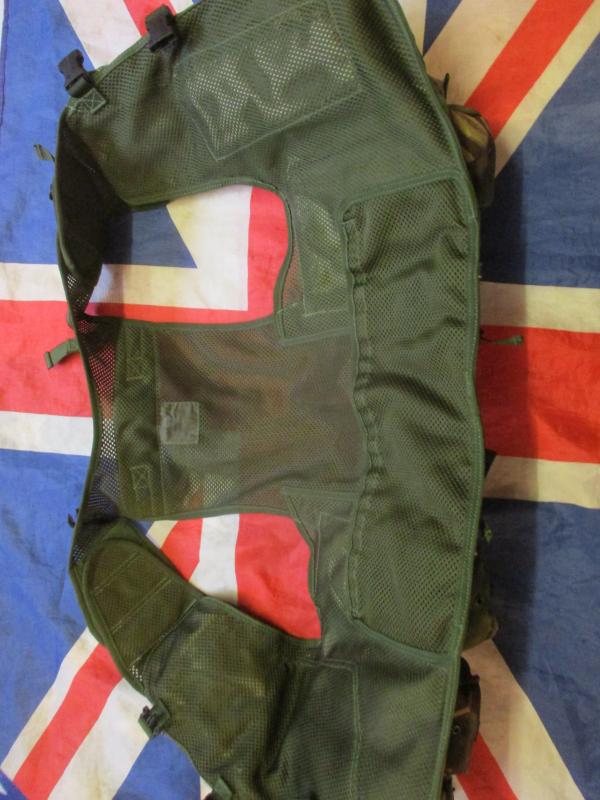 1990s era british army / sas issue UK DPM camo PLCE OPS CTR CHEST WEBBING GP WAISTCOAT LBV VEST LBE