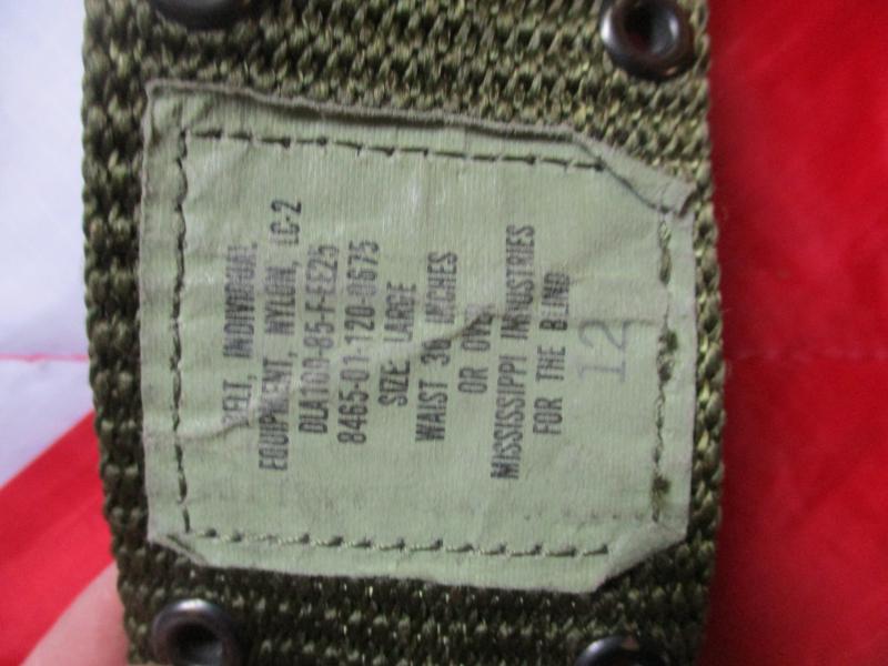 GENUINE US ARMY / USMC / NAVY issue ALICE LC-2 LC2 nylon WEBBING COMBAT BELT large