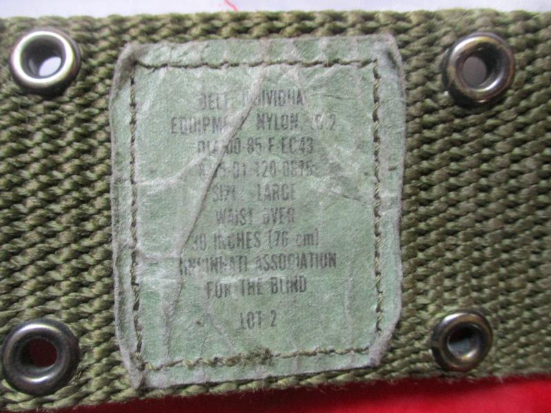 GENUINE US ARMY / USMC / NAVY issue ALICE LC-2 LC2 nylon WEBBING COMBAT BELT large